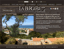 Tablet Screenshot of labergerie-corse.com